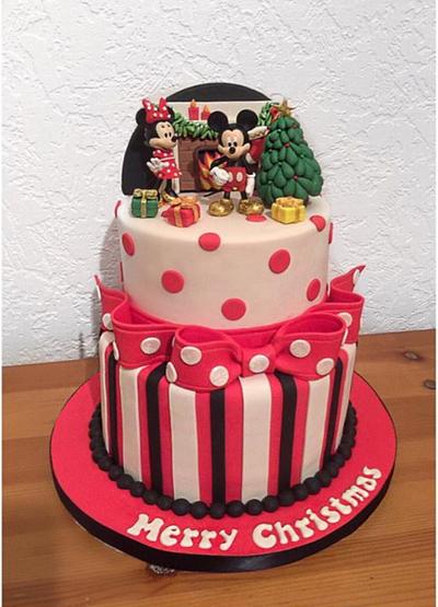 Mickey and Minnie Xmas Cake - Cake by Tahira