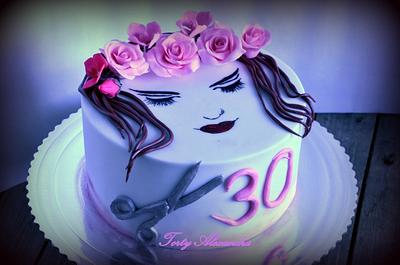 Hairdresser cake - Cake by Torty Alexandra