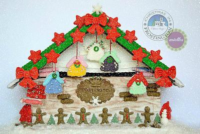 Christmas in Frostington - Gingerbread House Stall - Cake by miettes