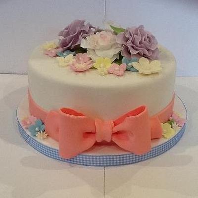 Pretty & Girly Flower Cake - Cake by Let's Eat Cake