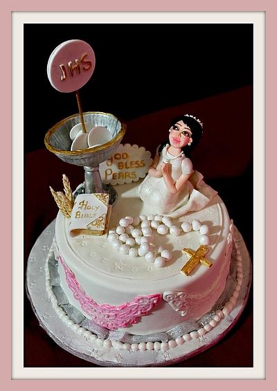HOly communion cake!! - Cake by  Veena Aravind