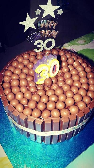 Chocolate 30th - Cake by Eccentry Cakez