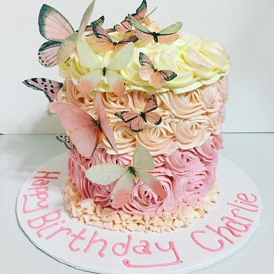 Butterflies for Charlie - Cake by Bevy