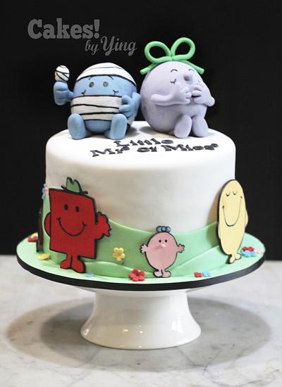 Mr Men / Little Miss gender reveal cake - Cake by Cakes! by Ying