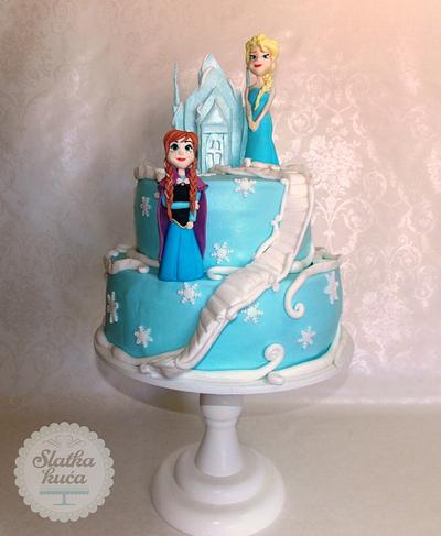 Frozen: Anna and Elsa - Cake by SlatkaKuca