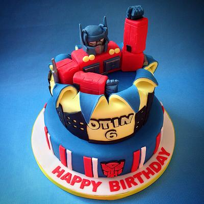Transformers Cake - Cake by Caron Eveleigh