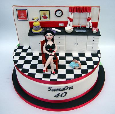 Sandra's 40th birthday cake - Cake by Karen Geraghty