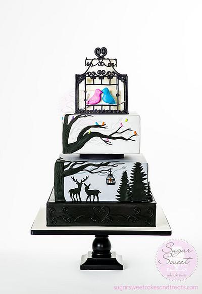 Holiday Wedding Cake (Cake Central Magazine) - Cake by Angela, SugarSweetCakes&Treats