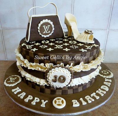 LV THEMED CAKE - Cake by Angie Taylor