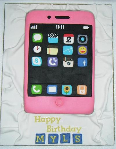 iPhone Cake for Myls - Cake by Giselle Garcia