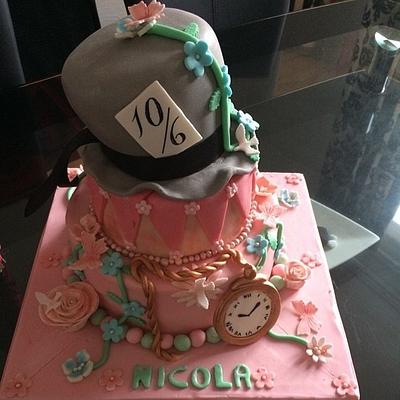 Mad Hatter's Tea Party Cake - Cake by Joolscakes