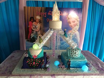 Disney frozen cake  - Cake by MsTreatz