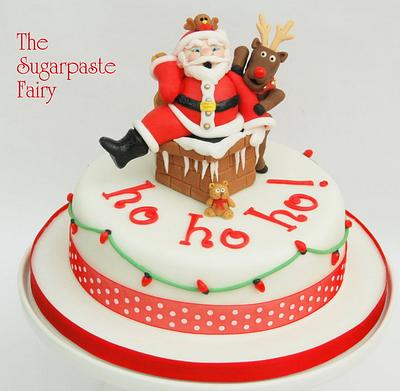 Stuck in the Chimney - Cake by The Sugarpaste Fairy
