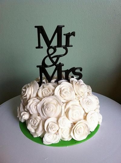 Wedding Topper - Cake by cakesbycaitlin