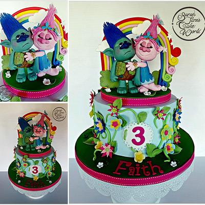Trolls - Cake by Sarahjanescakeworld