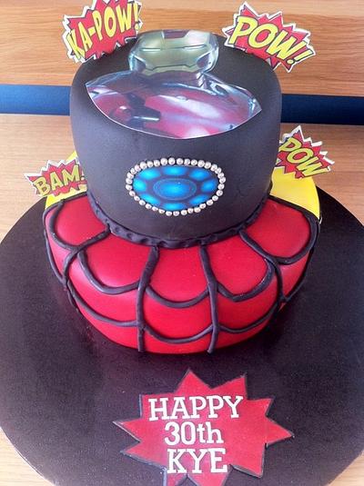 Marvel mashup - Cake by CakeMeHappy15