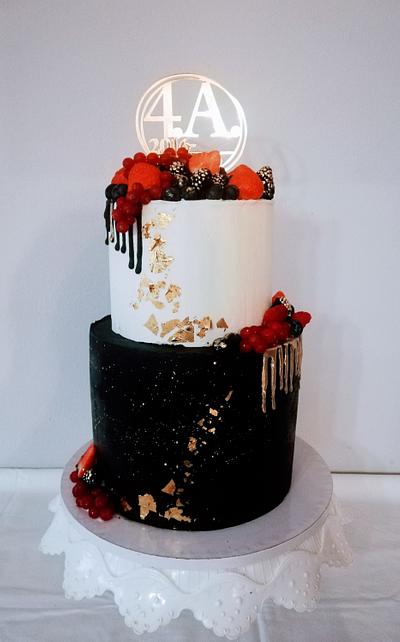 Ribbon celebration  - Cake by alenascakes