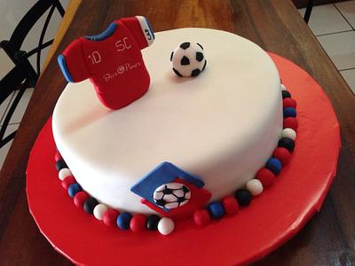 Soccer Cake / San Carlos - Cake by N&N Cakes (Rodette De La O)