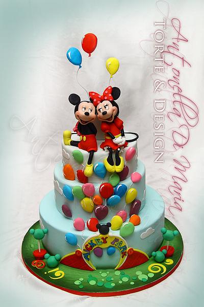 mickey and minnie in love - Cake by Antonella Di Maria