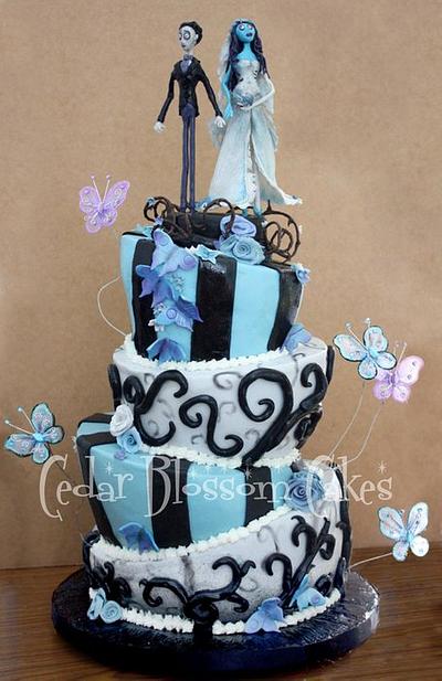 Corpse Bride Wedding Cake - Cake by ozgirl39