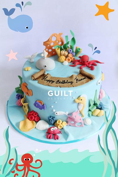 Sea Life - Cake by Guilt Desserts