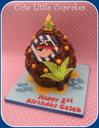 Pirate Themed Giant Cupcake - Cake by Heidi Stone