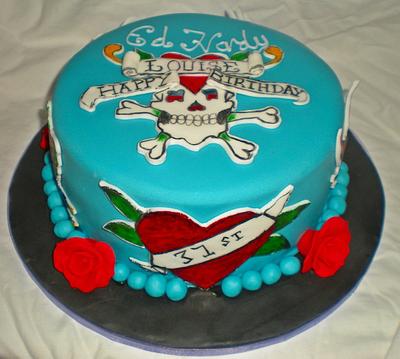 Ed Hardy birthday cake  - Cake by Time for Tiffin 