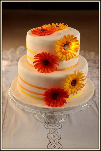 gerbera cake - Cake by Jiřina Matějková