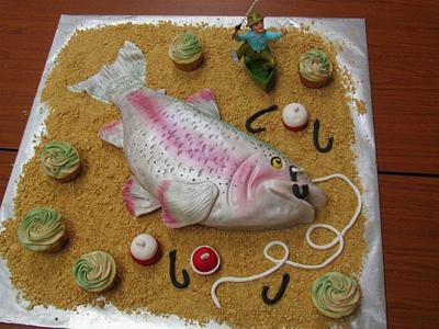 Fish cake - Cake by Crystal Gail Smith