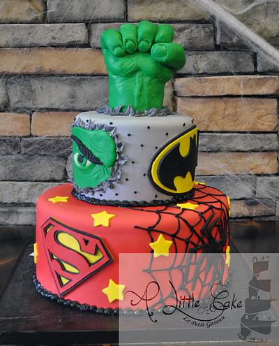 Superhero Grooms Cakes - Cake by Leo Sciancalepore