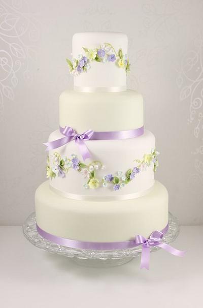 Spring blossom wedding cake - Cake by The Fairy Cakery