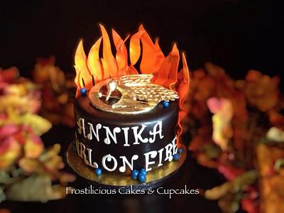 Girl on Fire - Cake by Frostilicious Cakes & Cupcakes
