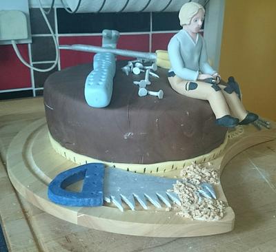 George the carpenter  - Cake by claireleighbell