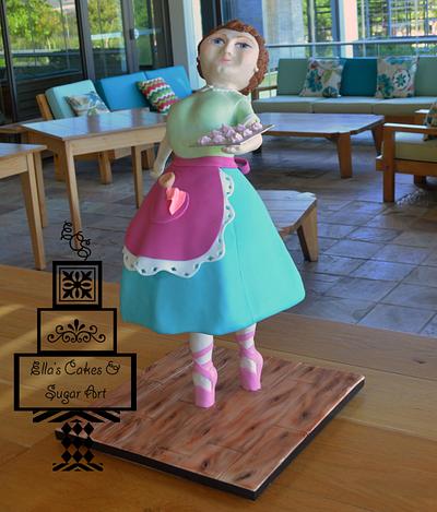 The Dancing Baker - Cake by EllasCakesAndSugarArt