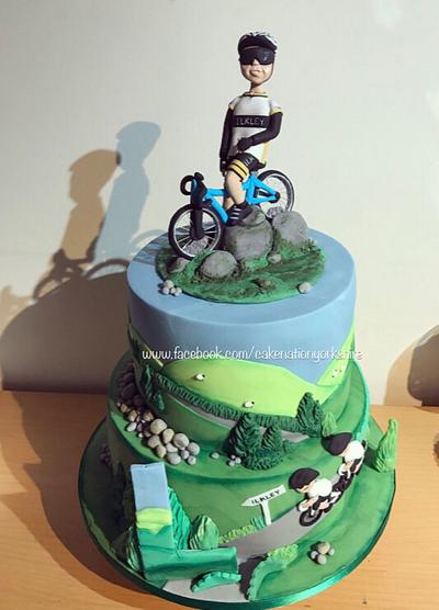 Mountain Bike Cake Topper  Etched