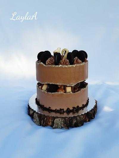 Chocolate fault line cake  - Cake by Layla A