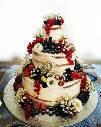 Naked wedding cake - Cake by Silvia Tartari
