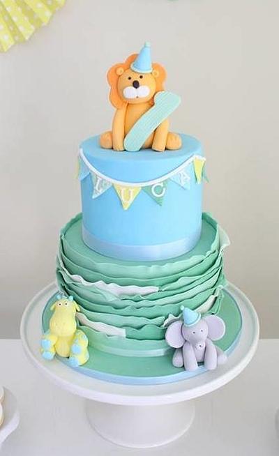 1st Birthday Jungle Cake - Cake by KellysCakeCreations