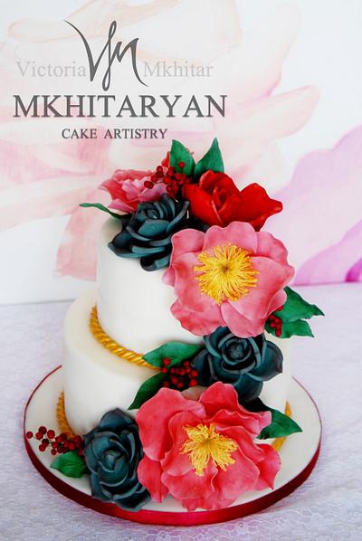 Flower cake - Cake by Art Cakes Prague