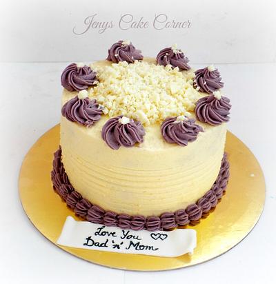 Love you Dad 'n' Mom - Cake by Jeny John