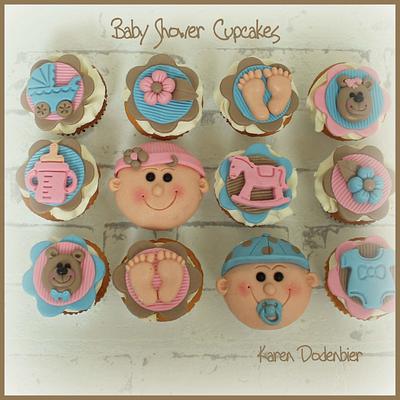Baby Shower cupcakes  - Cake by Karen Dodenbier