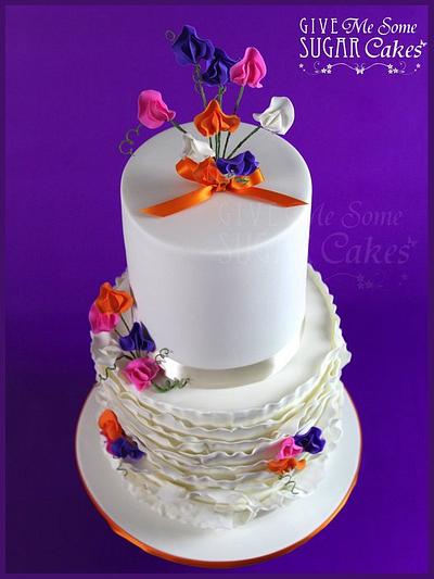 Sweet Peas and Ruffles - Cake by RED POLKA DOT DESIGNS (was GMSSC)