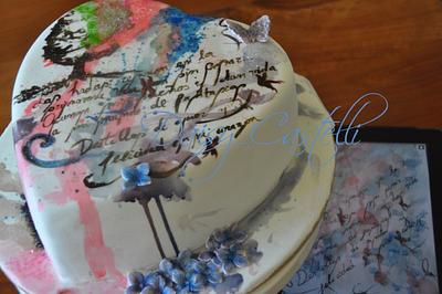 painting a cake for an artist... - Cake by DaisyCastelli