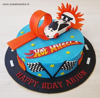 Hot wheels car cake - Cake by Sweet Mantra Homemade Customized Cakes Pune