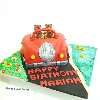 Sylvanian families red car cake  - Cake by Shorna's Cake Corner