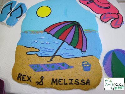 Beach Theme - Cake by Tracy