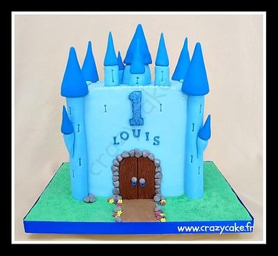 Blue Castle - Cake by Crazy Cake