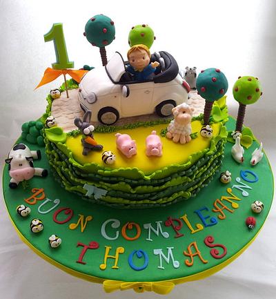 a Birthday tour on my daddy's new car!!! - Cake by  Michela Barocci - Sugar Artist 