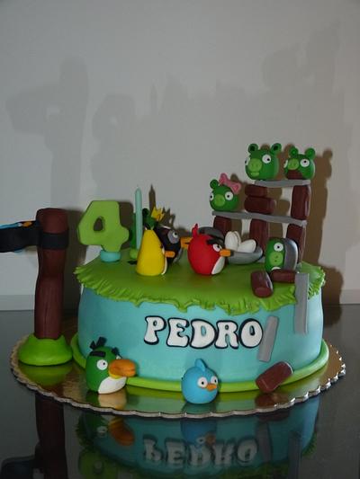 Angry birds cake - Cake by Aventuras Coloridas