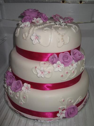 Wedding cake - Cake by rosiecake